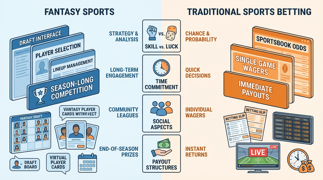 Exploring the World of Fantasy Sports Vs Traditional Sports Betting